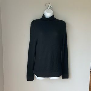 Marlowe Cashmere Silk Knitt Sweater, black, size M